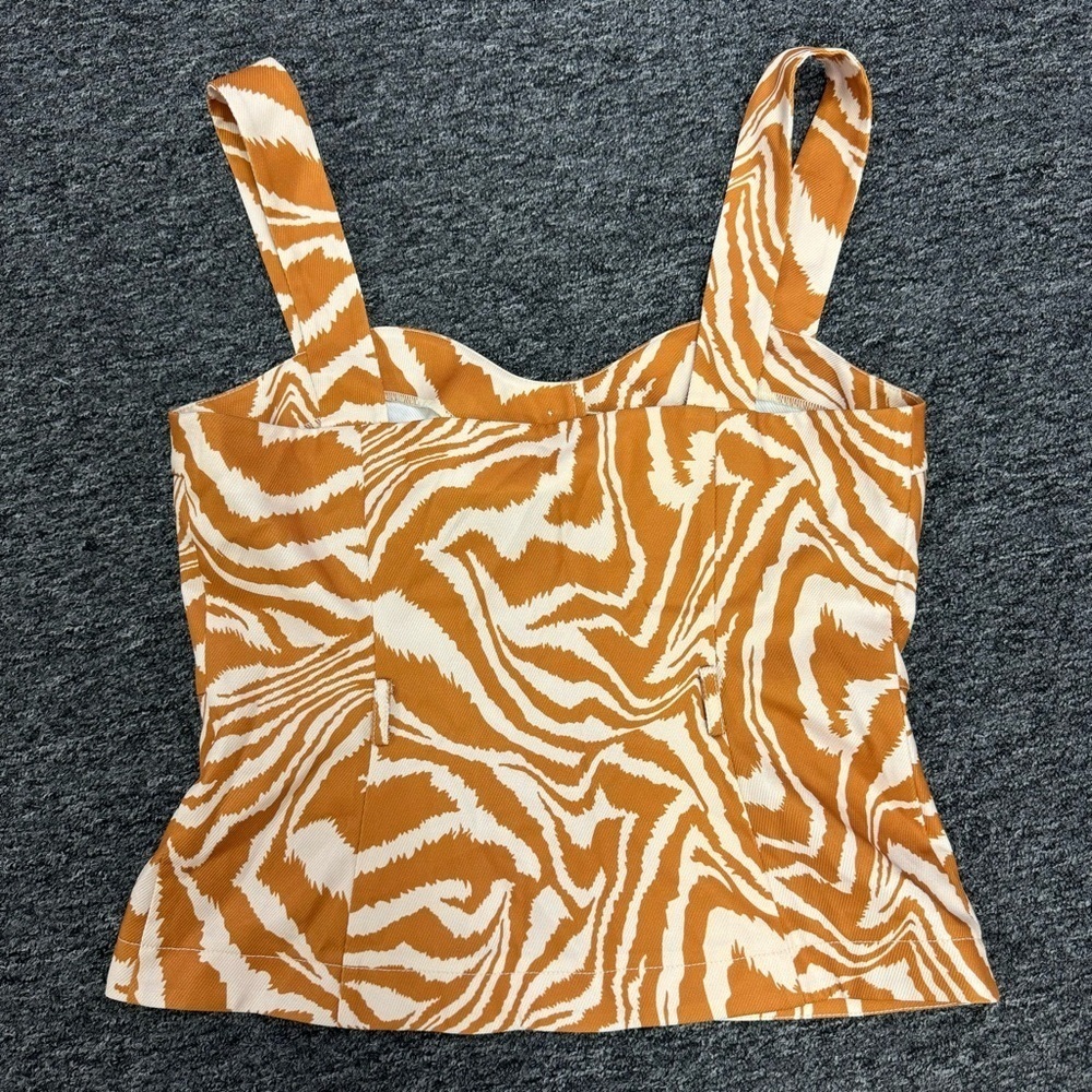 Anthropologie Mare Mare Zebra-Striped Tank Size Small - Picture 4 of 5